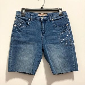 Vanilla Star Jeans Denim Blue Jean Bermuda Shorts